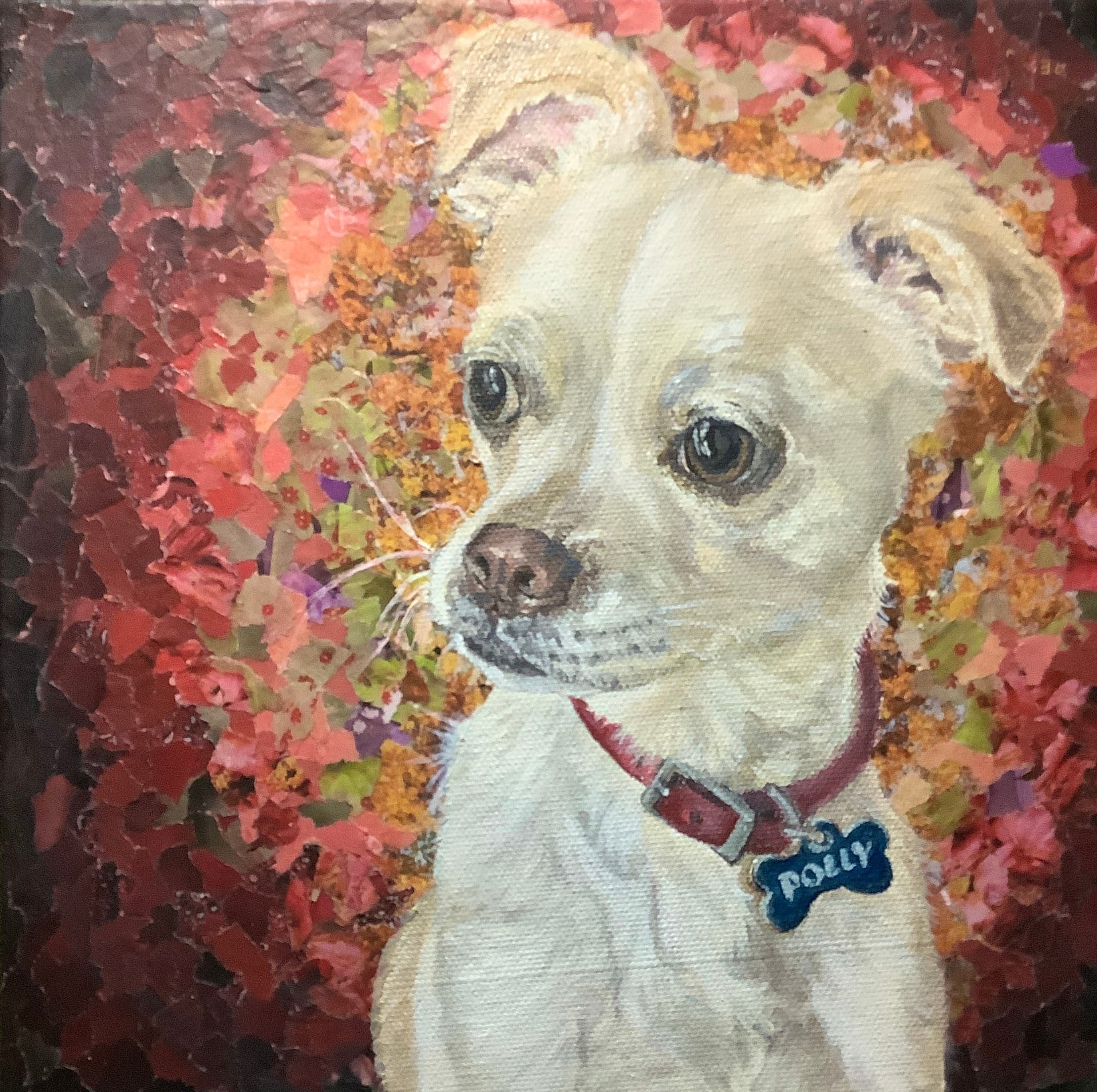 Polly — commissioned portrait of a mixed breed polly