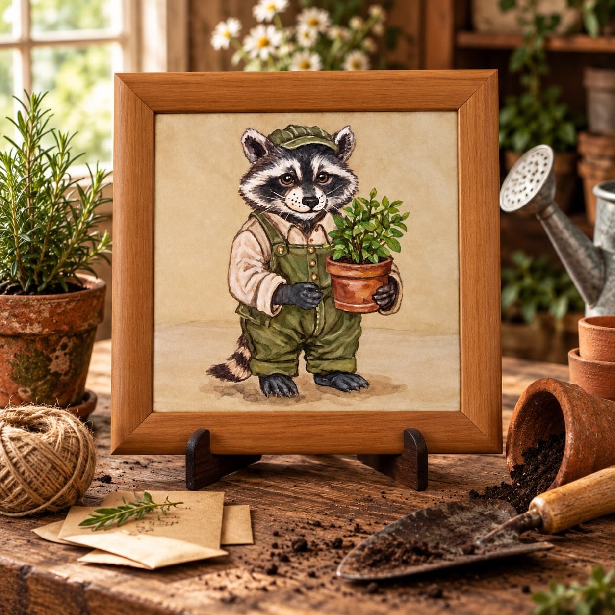 Theodore, Gardener: the original painting