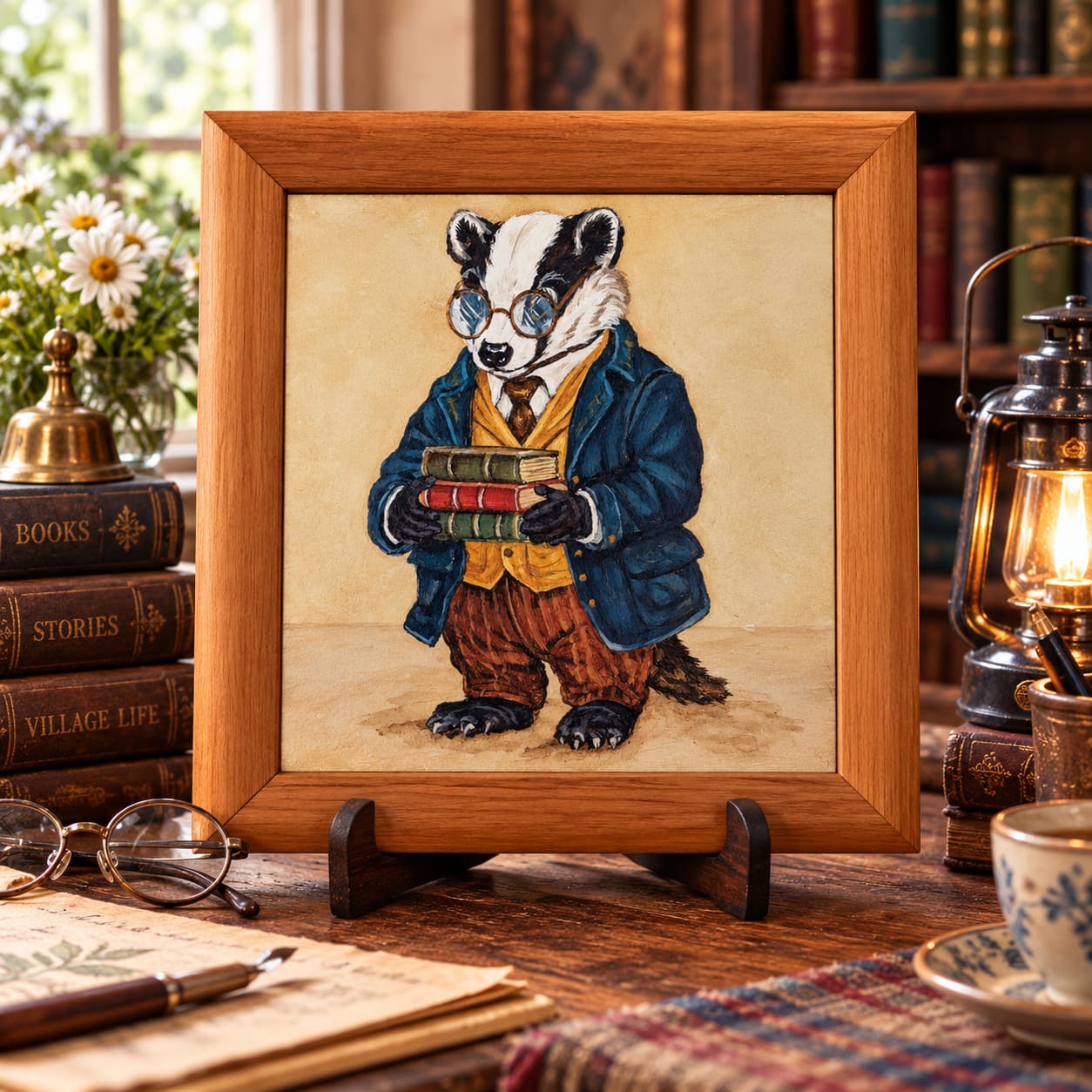 Arthur, Bookseller: the original painting