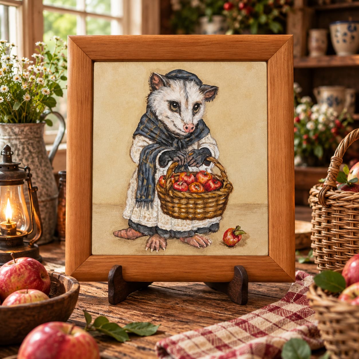 Olive, Fruit seller: the original painting