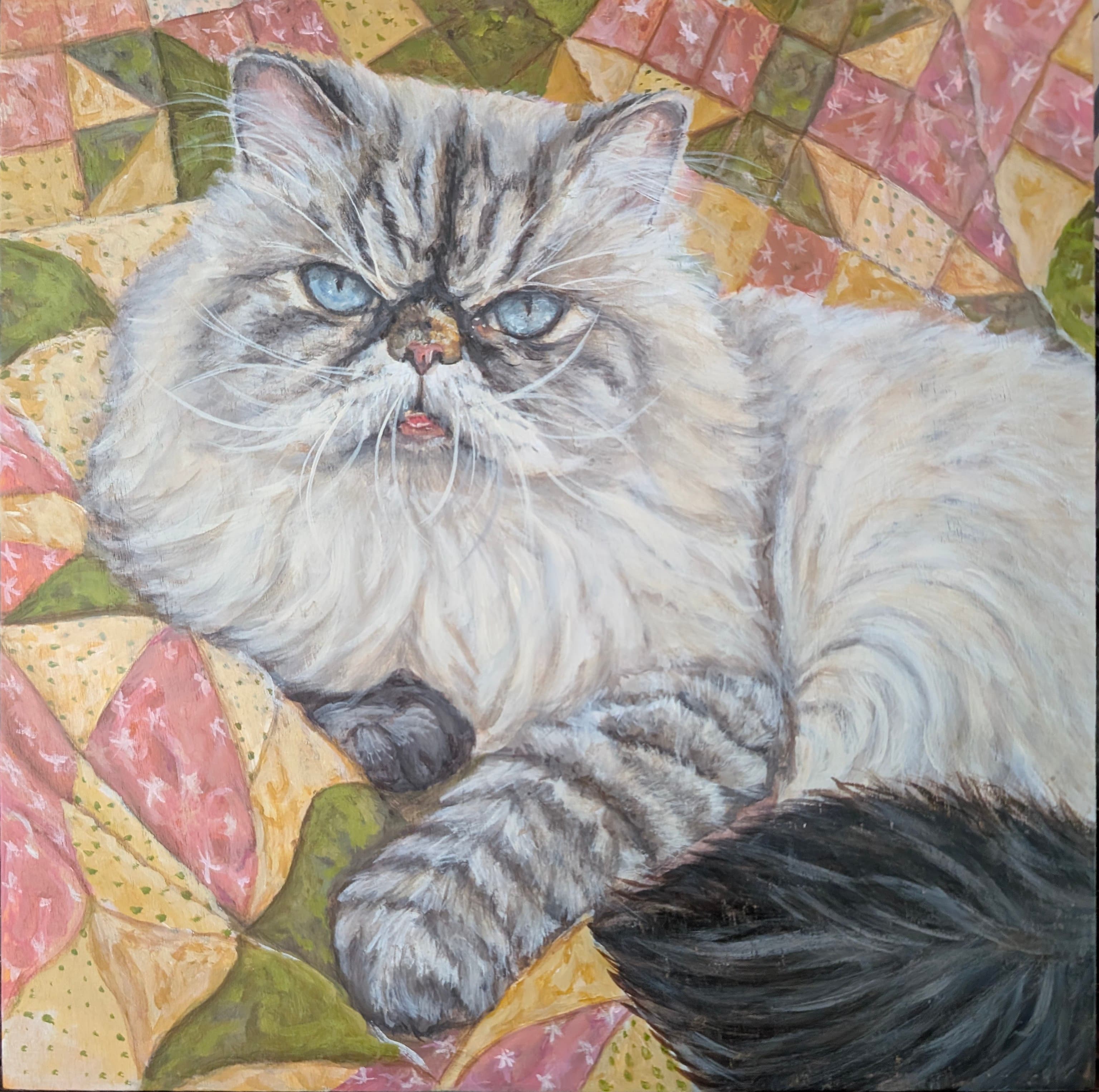Dumplin — commissioned portrait of a cat